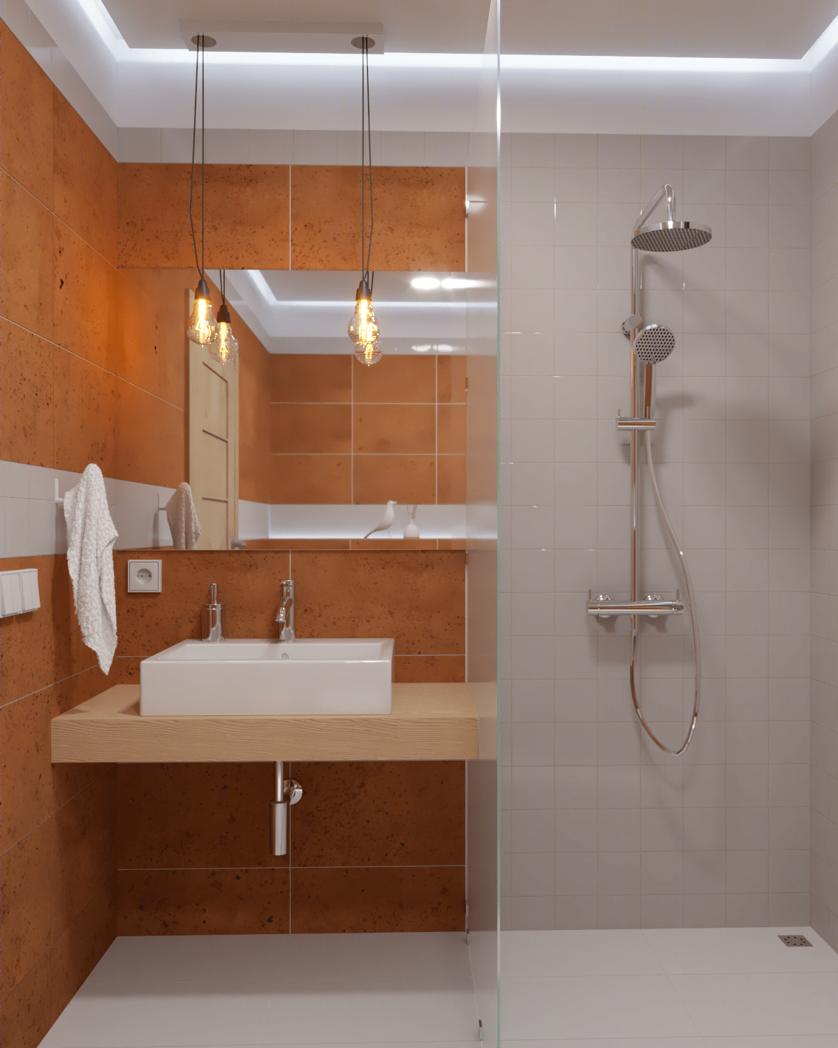 Diseño de baño, con diversidad de colores-2