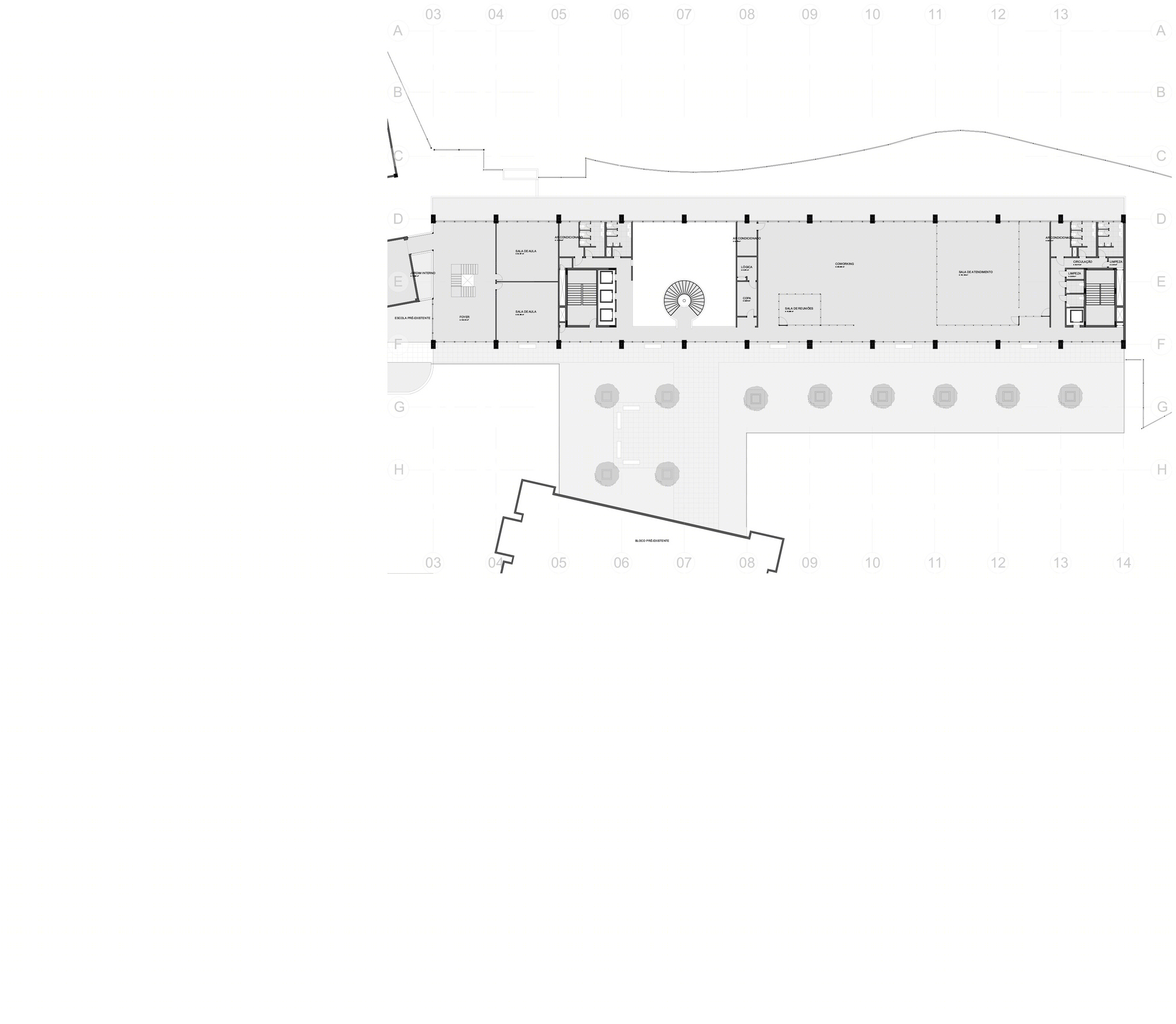 融合公共空间的办公建筑-33