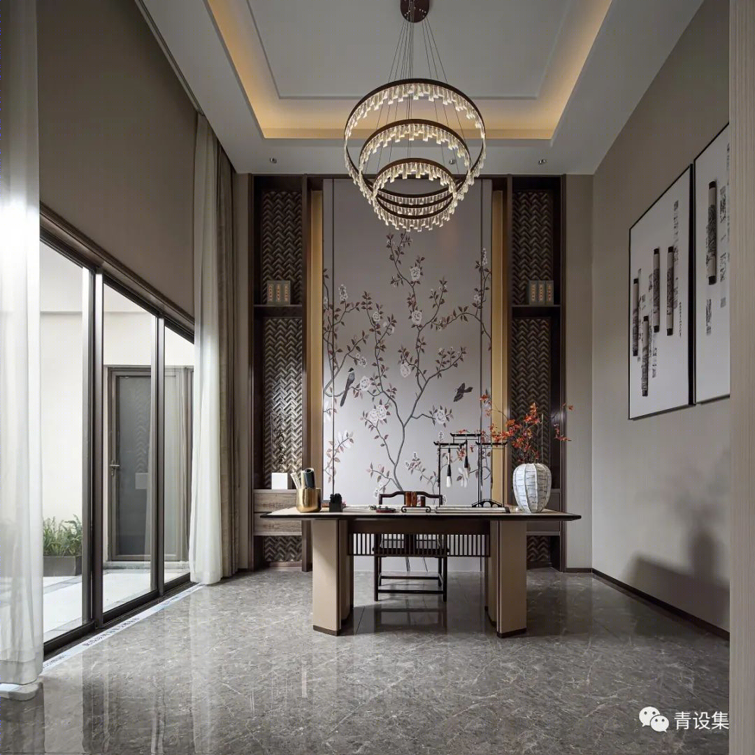 新雅古韵 | 客家合院别墅的新中式设计魅力-8