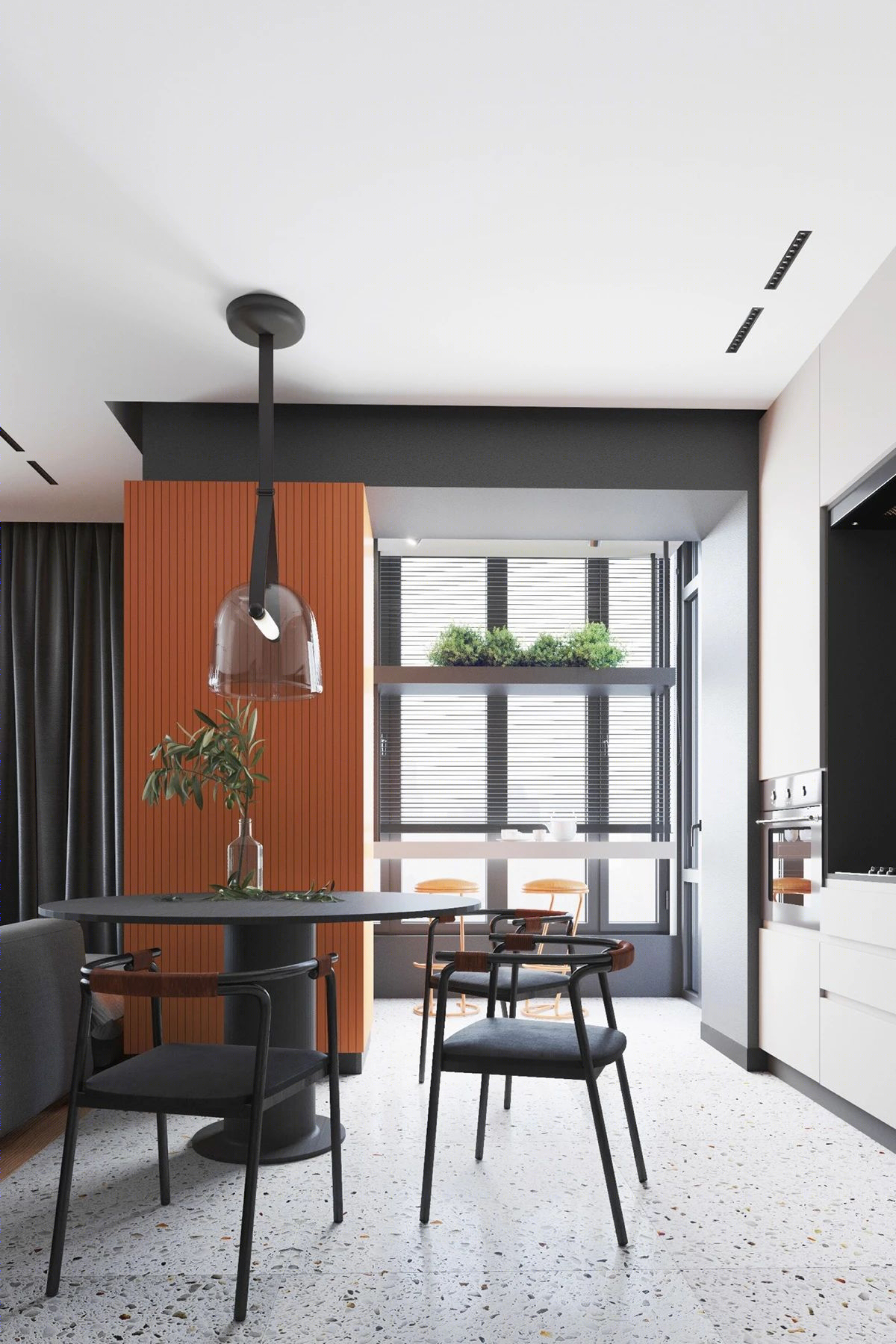 Creating Well Rounded Interiors With Circle Themes - Orange-4