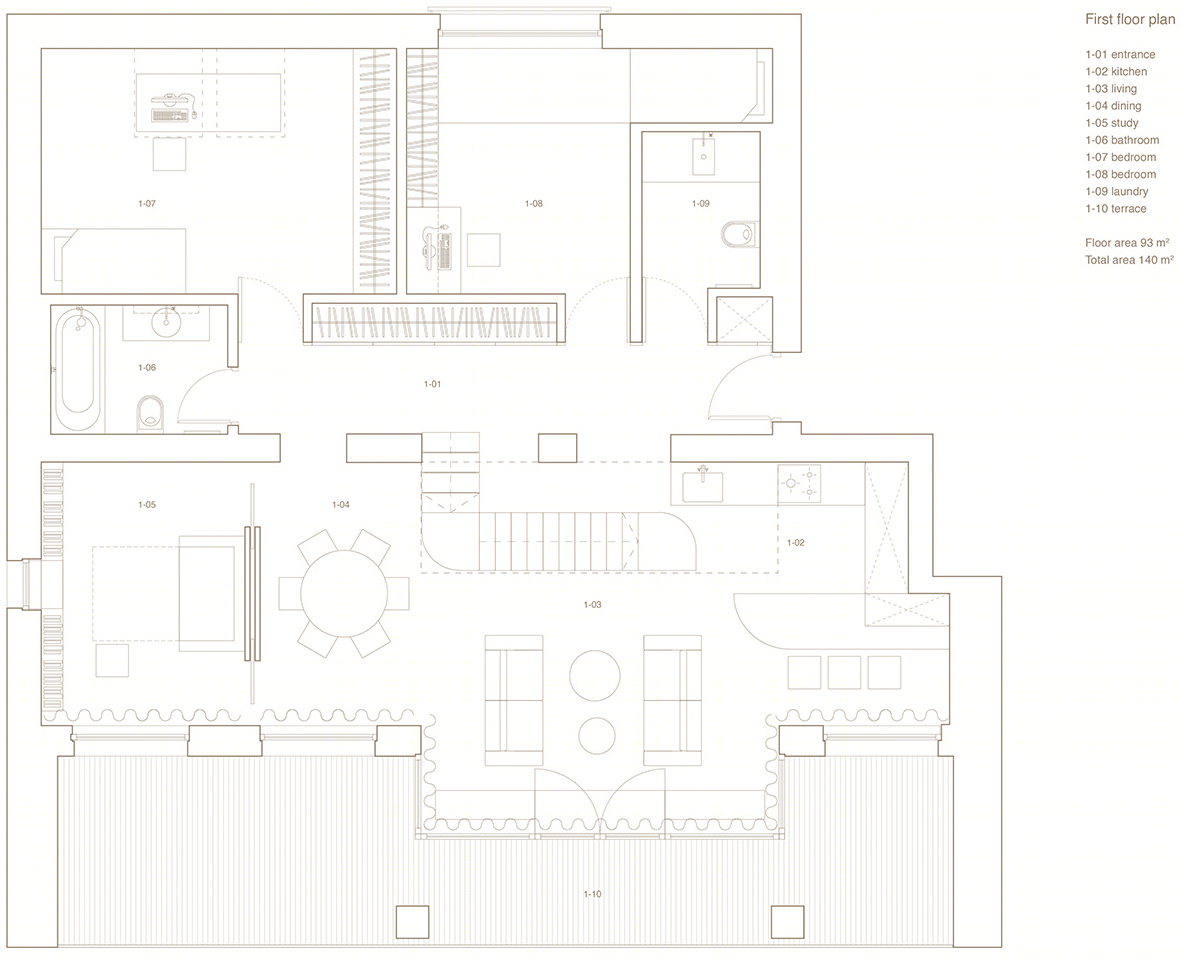 维尔纽斯老城区双层公寓设计丨立陶宛维尔纽斯丨2XJ architects-43