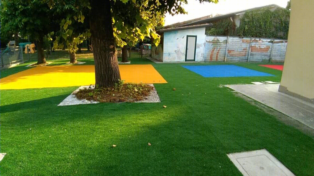 彩色 synthetic grass 打造趣味校园庭院-2