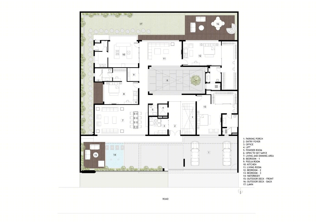 印度 Carbonado 别墅丨23DC Architects-48