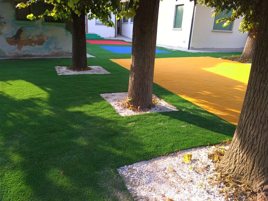 彩色 synthetic grass 打造趣味校园庭院-4