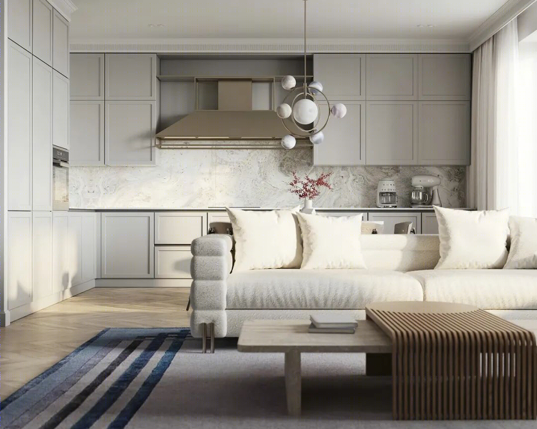 浅色公寓，简约优雅生活-1