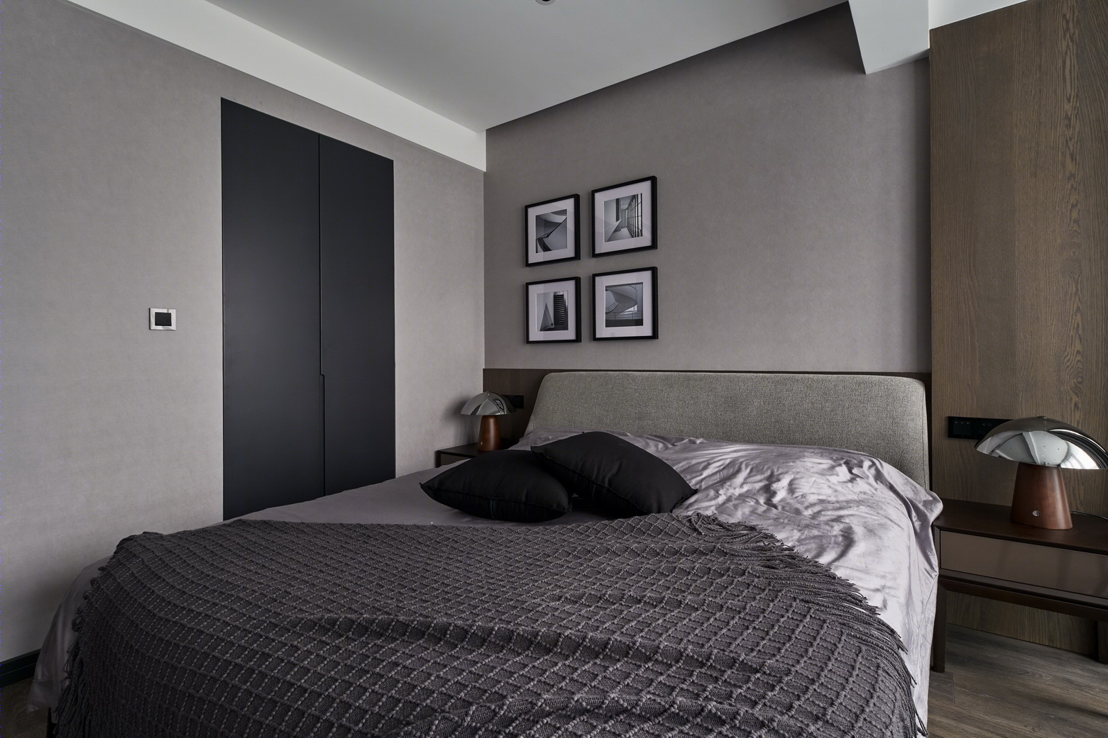 高级灰++ 时尚红，打通空间之美-29