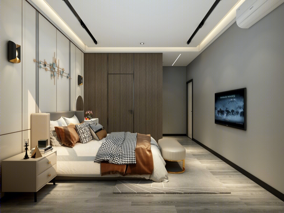 现代轻奢无主灯设计-8