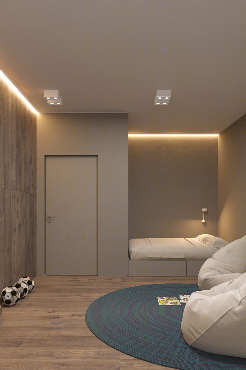 深色系小空间公寓设计 细节超丰富！-23