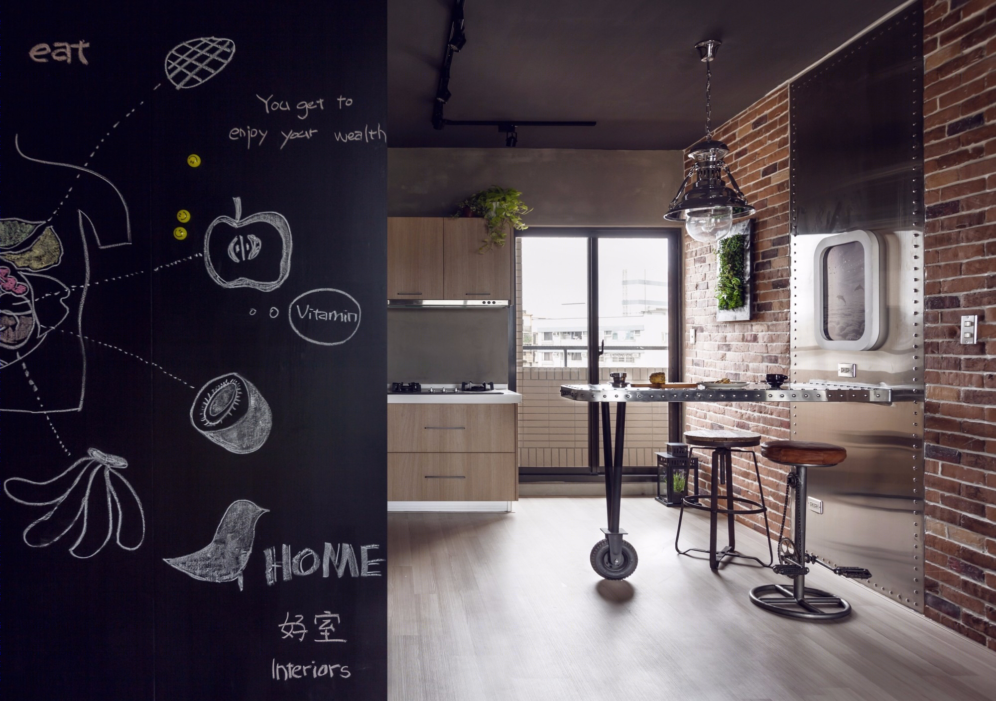 Hong’s House | 工业风混搭水泥自然美,演绎 30 岁工程师的个性家居-19