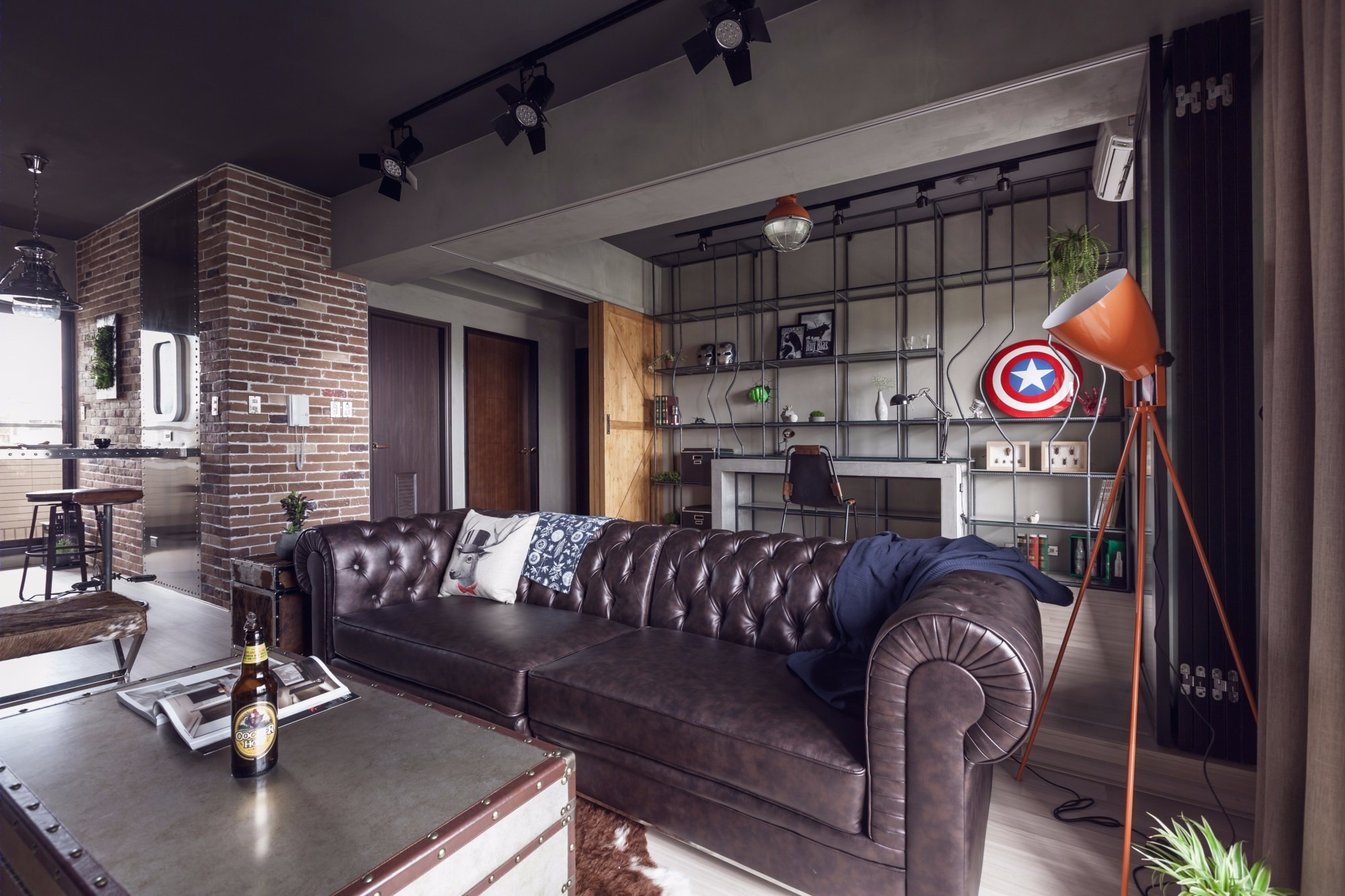 Hong’s House | 工业风混搭水泥自然美,演绎 30 岁工程师的个性家居-20