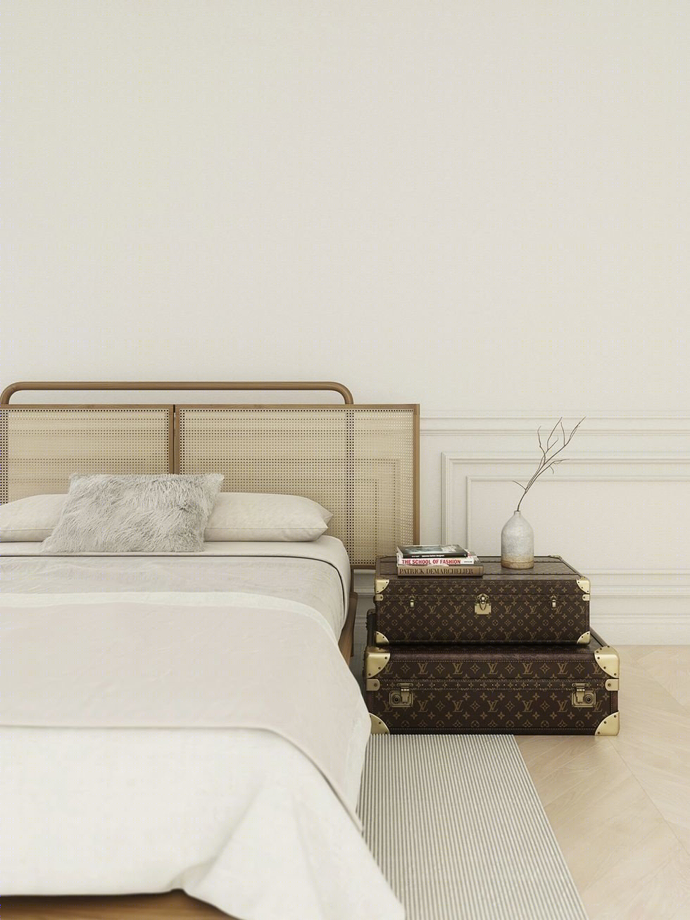 自然材料床头板,打造舒适卧室空间丨ELLEdecoration-3