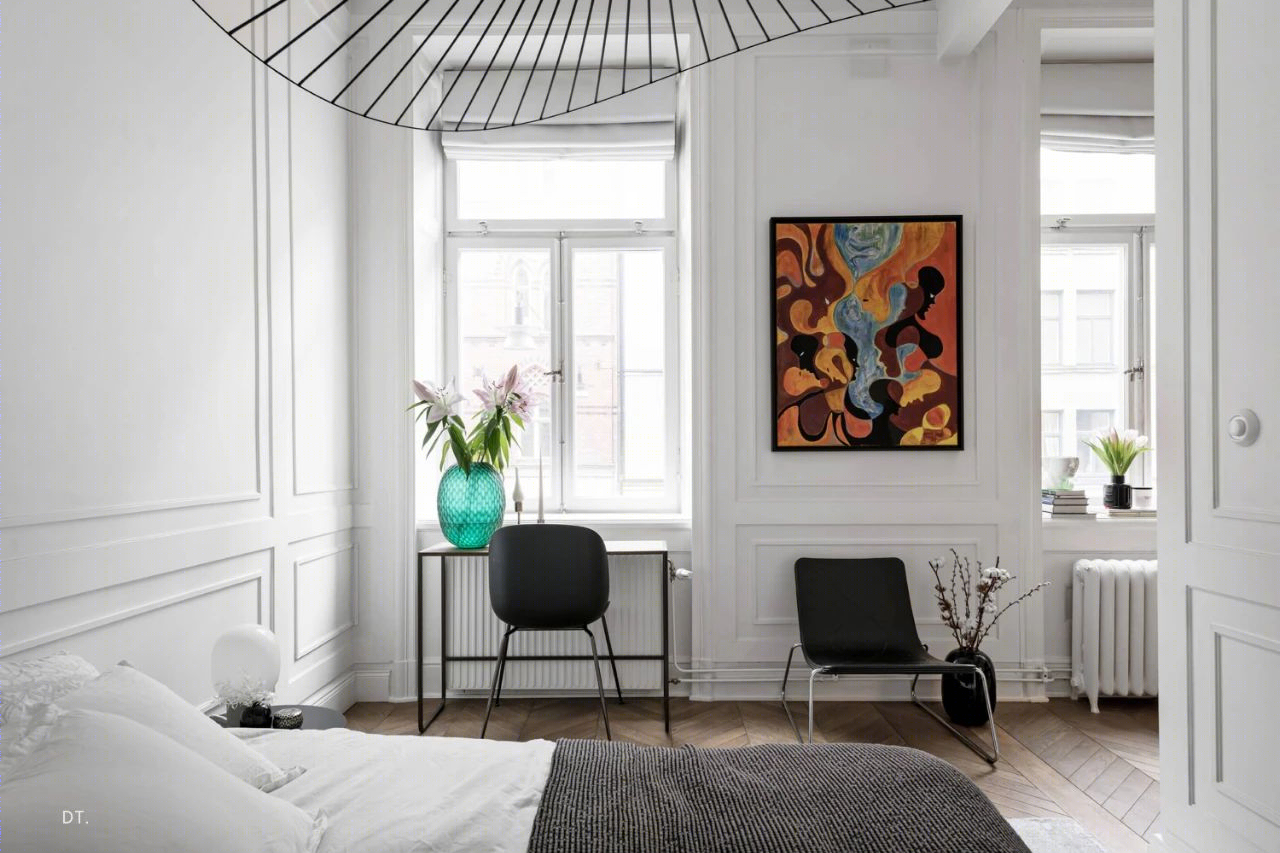 斯德哥尔摩 46㎡极简黑白空间设计-23