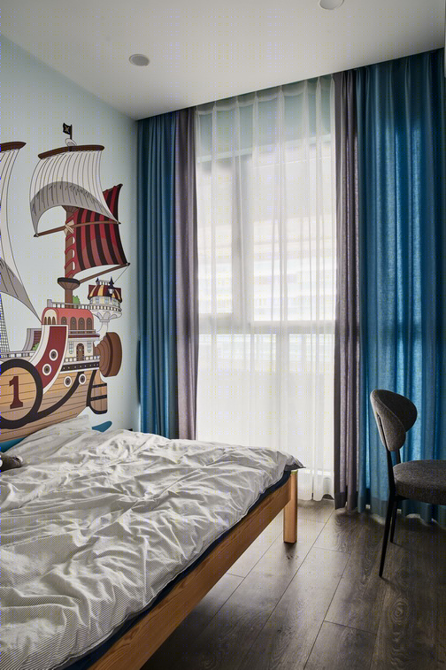 高级灰++ 时尚红，打通空间之美-34