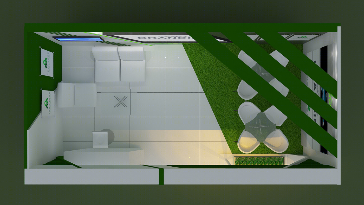 Green Theme Exhibit Stall Design-6