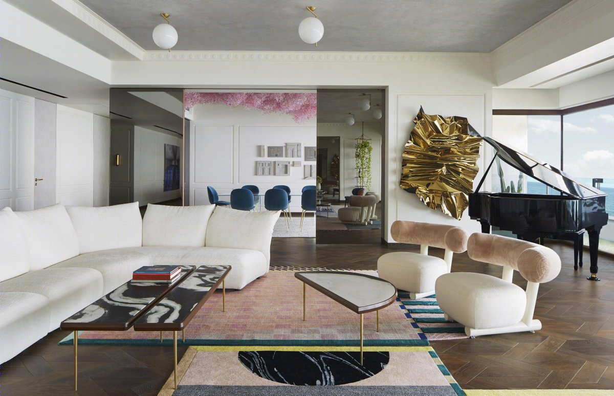 Tanya Singh 设计孟买公寓，海岸风景与色彩碰撞的完美融合-3