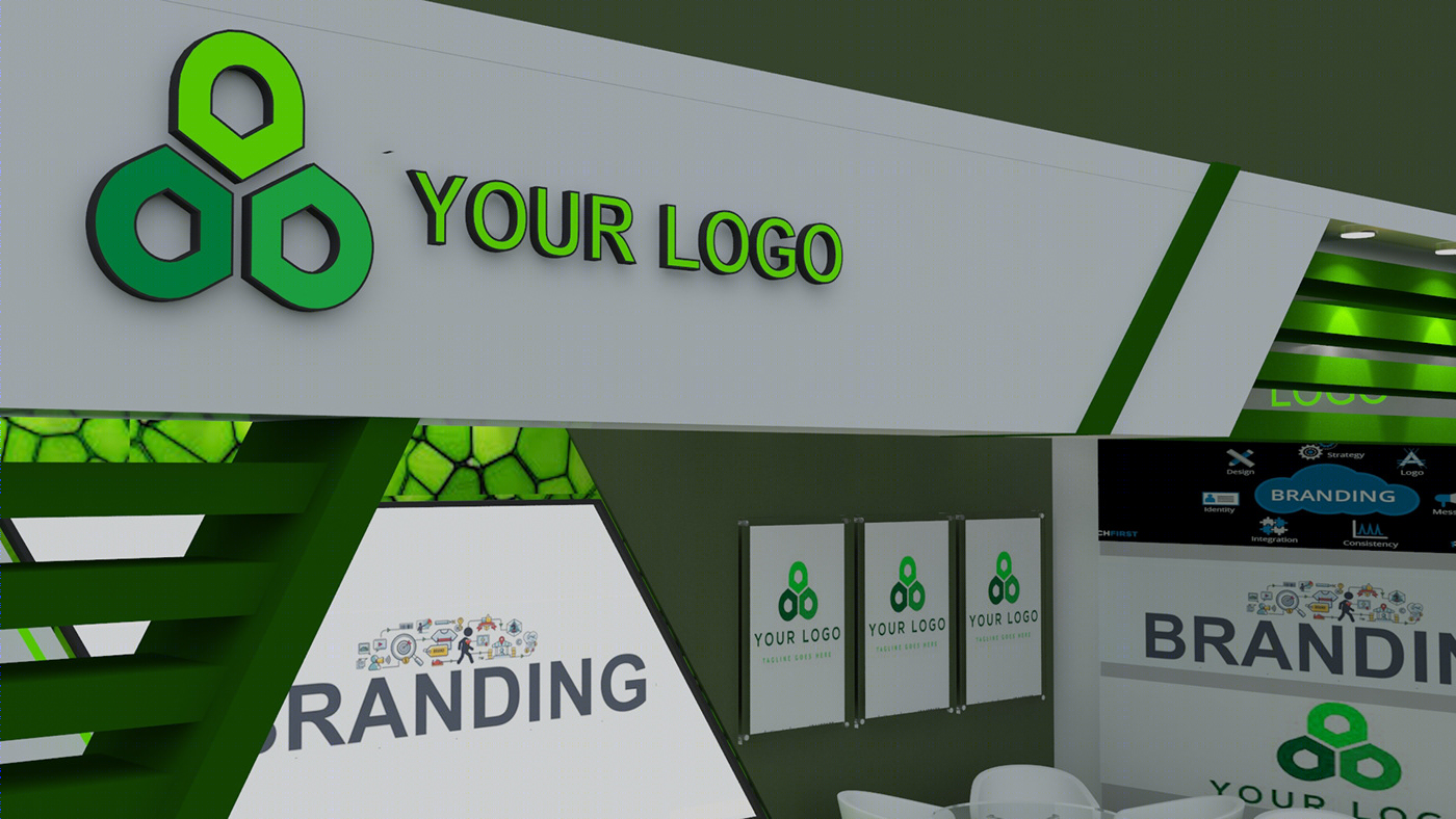 Green Theme Exhibit Stall Design-7