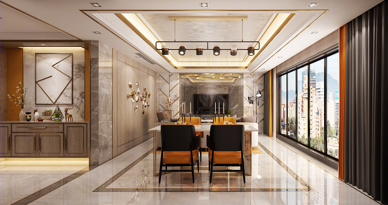 现代轻奢公寓设计-8