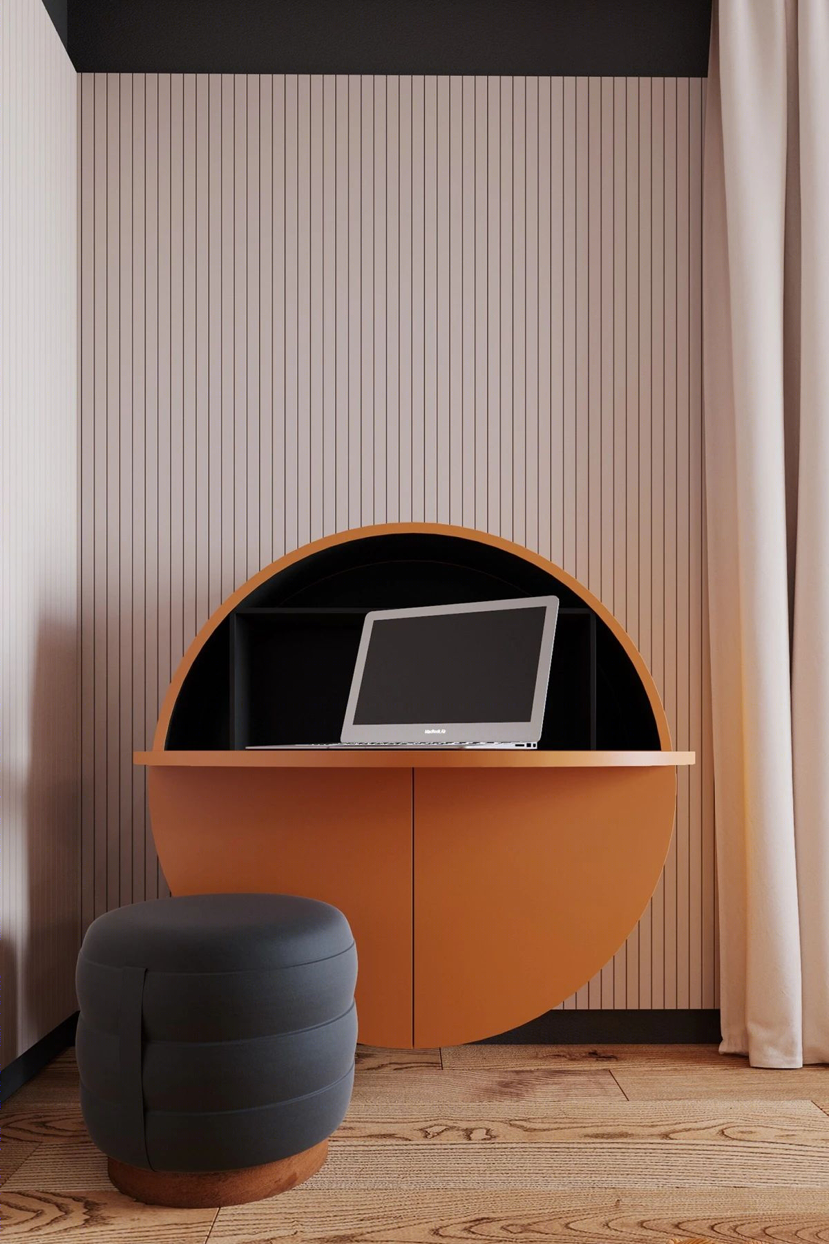 Creating Well Rounded Interiors With Circle Themes - Orange-9