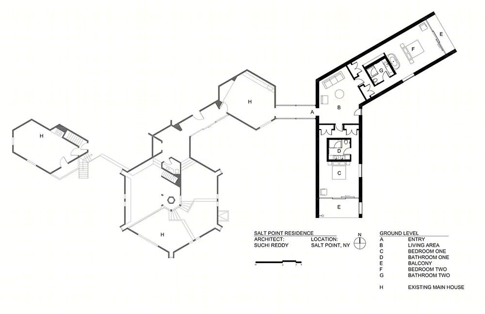 索尔特波因特住宅的六边形扩建丨美国纽约丨Reddymade,-34