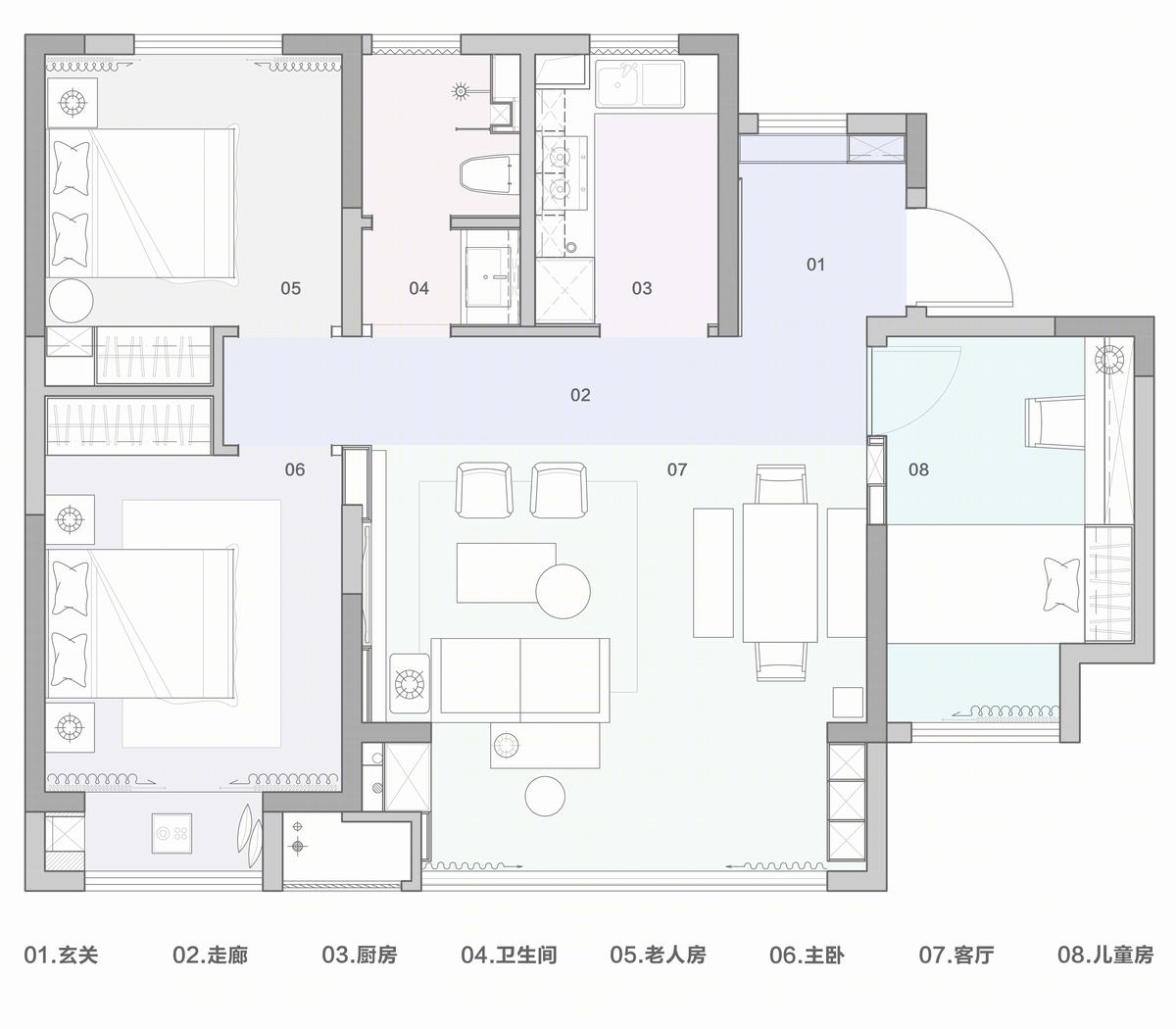 现代风格平顶山汝州建业桂园三期样板房设计-18