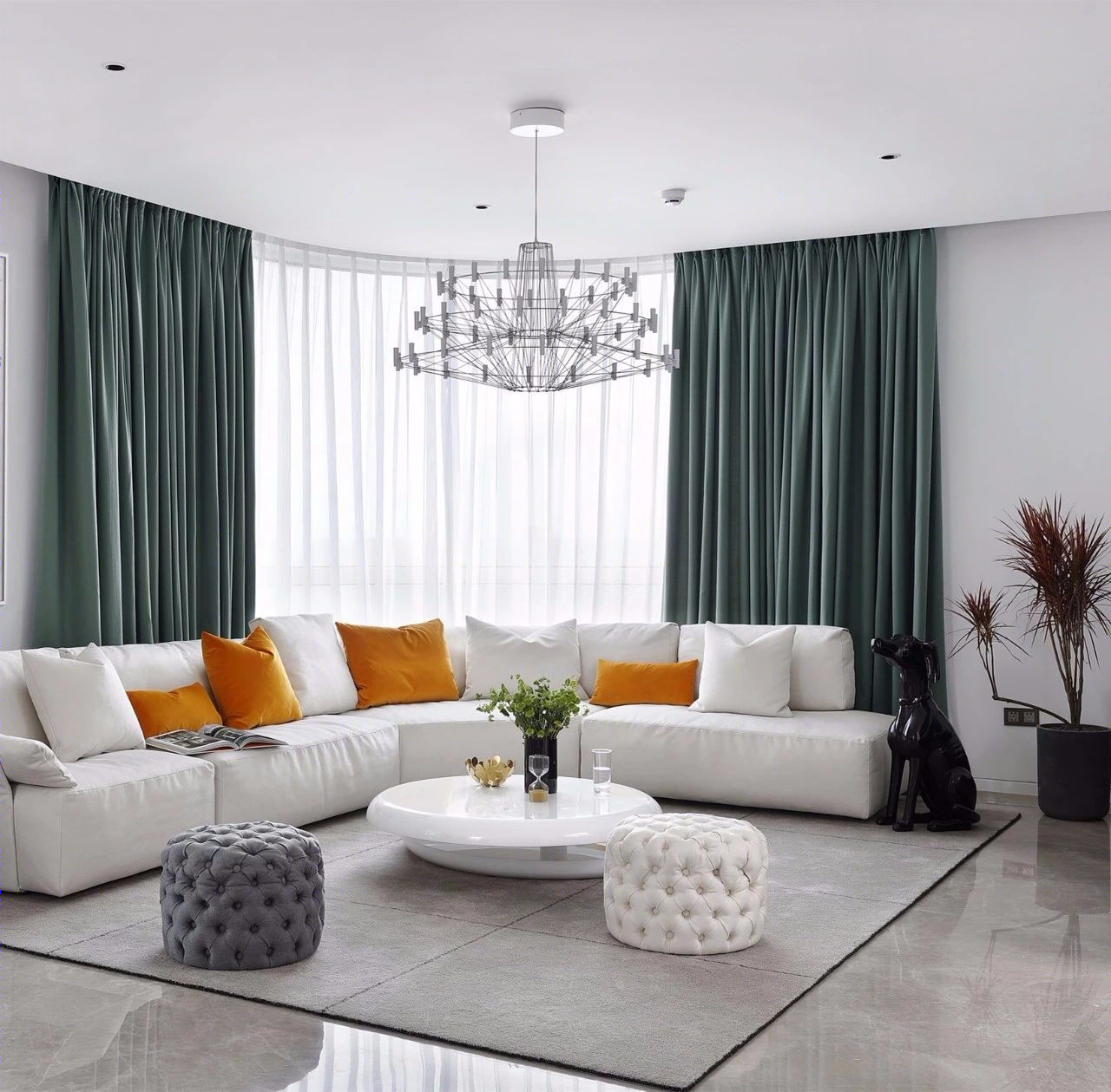 260㎡五口之家 | 形色双美学设计，打造舒适和谐家居空间-7