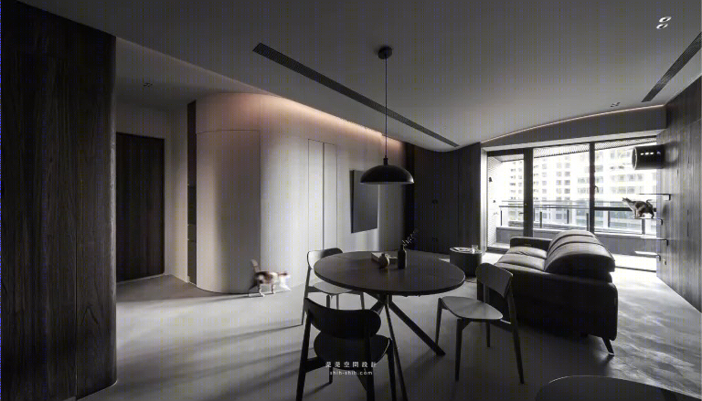 115 平弧形天花板林宅丨湜湜空间设计-1