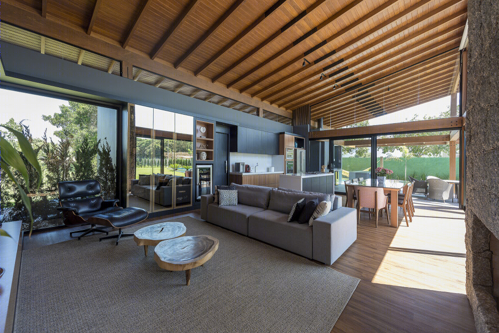 巴西 JP 别墅 | 融入环境的室内外一体化设计-20