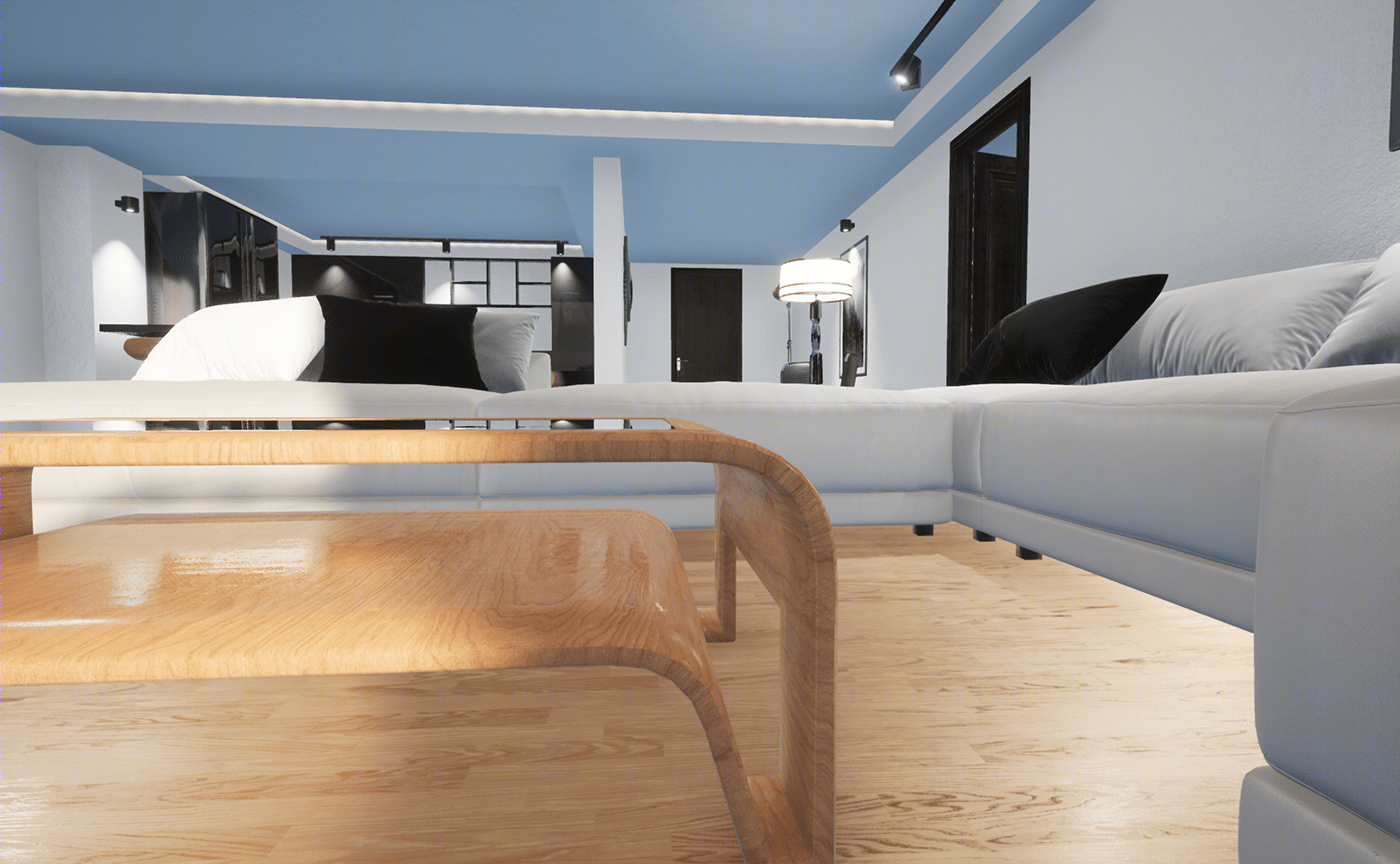 Anastasiya Gushchina丨平层丨3d Interior design created with Unreal Engine-7