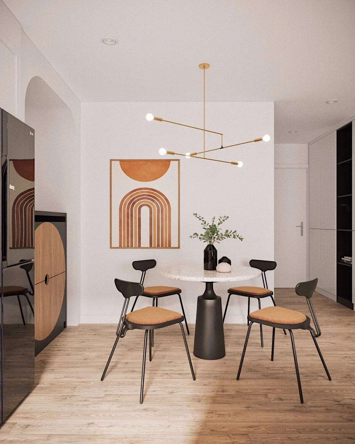 Creating Well Rounded Interiors With Circle Themes - Orange-26