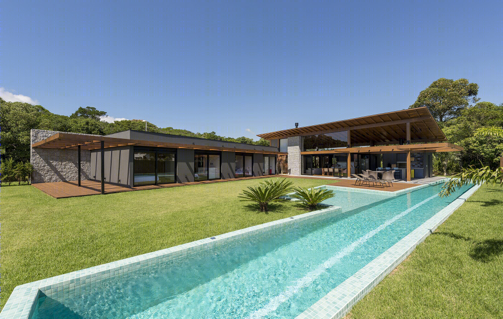 巴西 JP 别墅 | 融入环境的室内外一体化设计-29