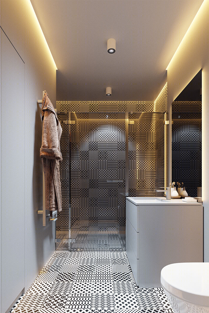 深色系小空间公寓设计 细节超丰富！-28