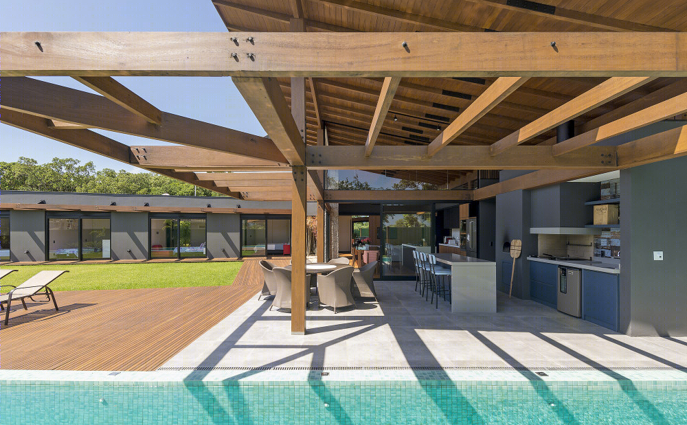 巴西 JP 别墅 | 融入环境的室内外一体化设计-32