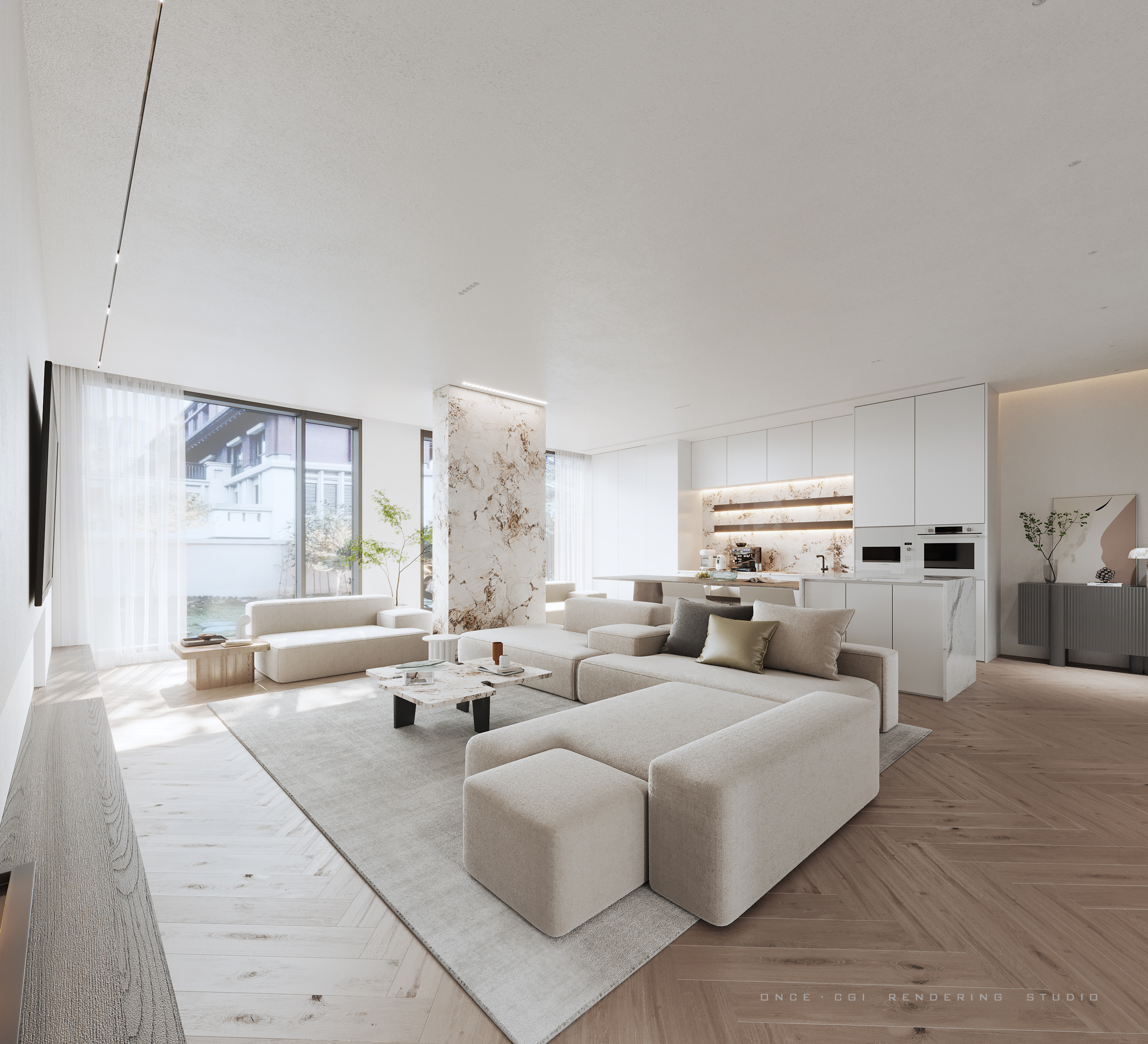 花语江南·别墅表现·现代中式风丨ONCE·CGI·RENDERING·STUDIO-2