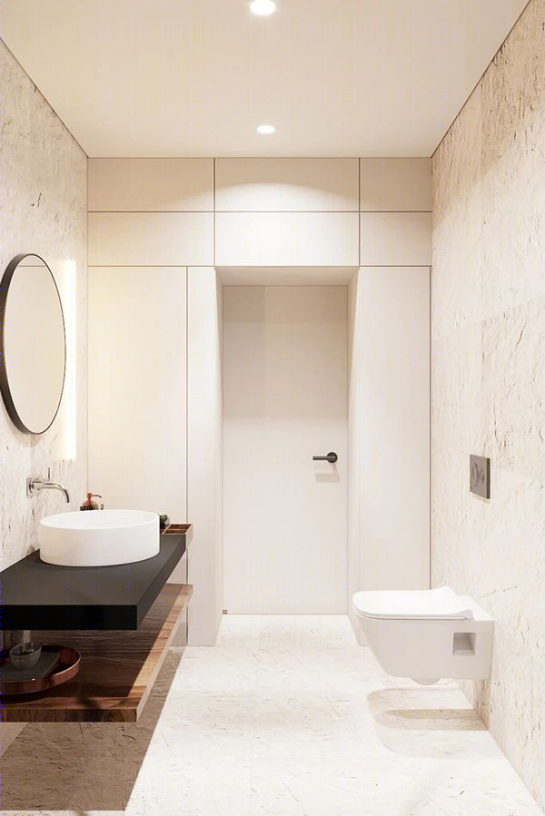 乌克兰设计师打造简约奢华 44㎡一居室，空间利用恰到好处！-16