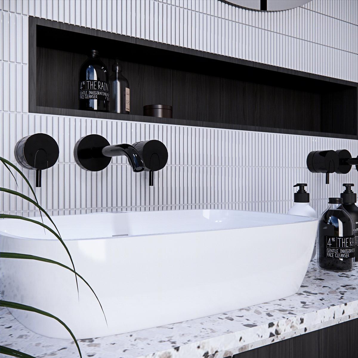 Minimalist White Bathroom-2