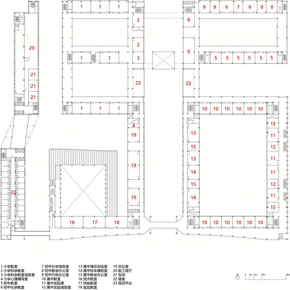 北京外国语大学附属杭州橄榄树学校丨言川建筑-73