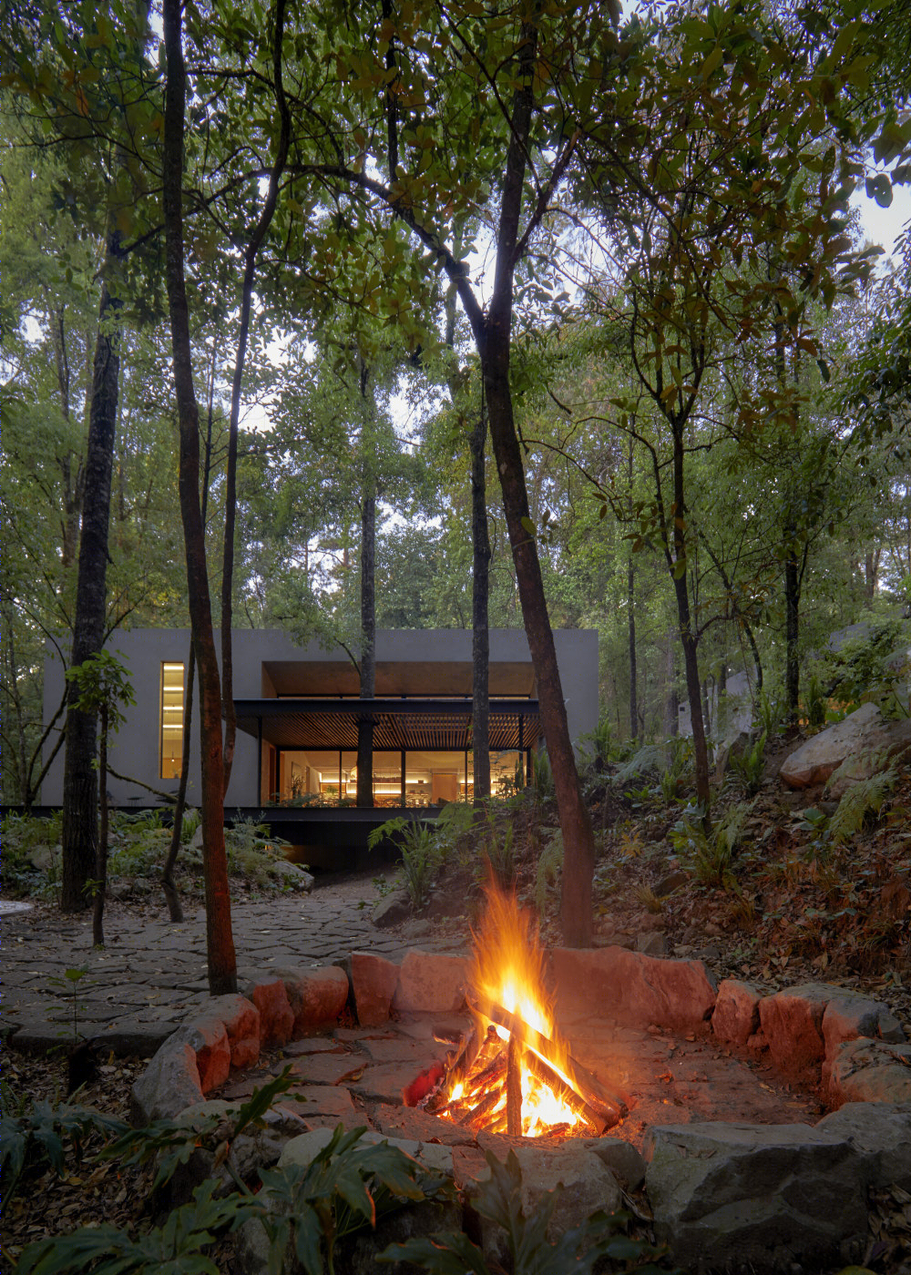 别墅丨墨西哥森林小屋 San Simón(2019)(Weber Arquitectos)设计-35