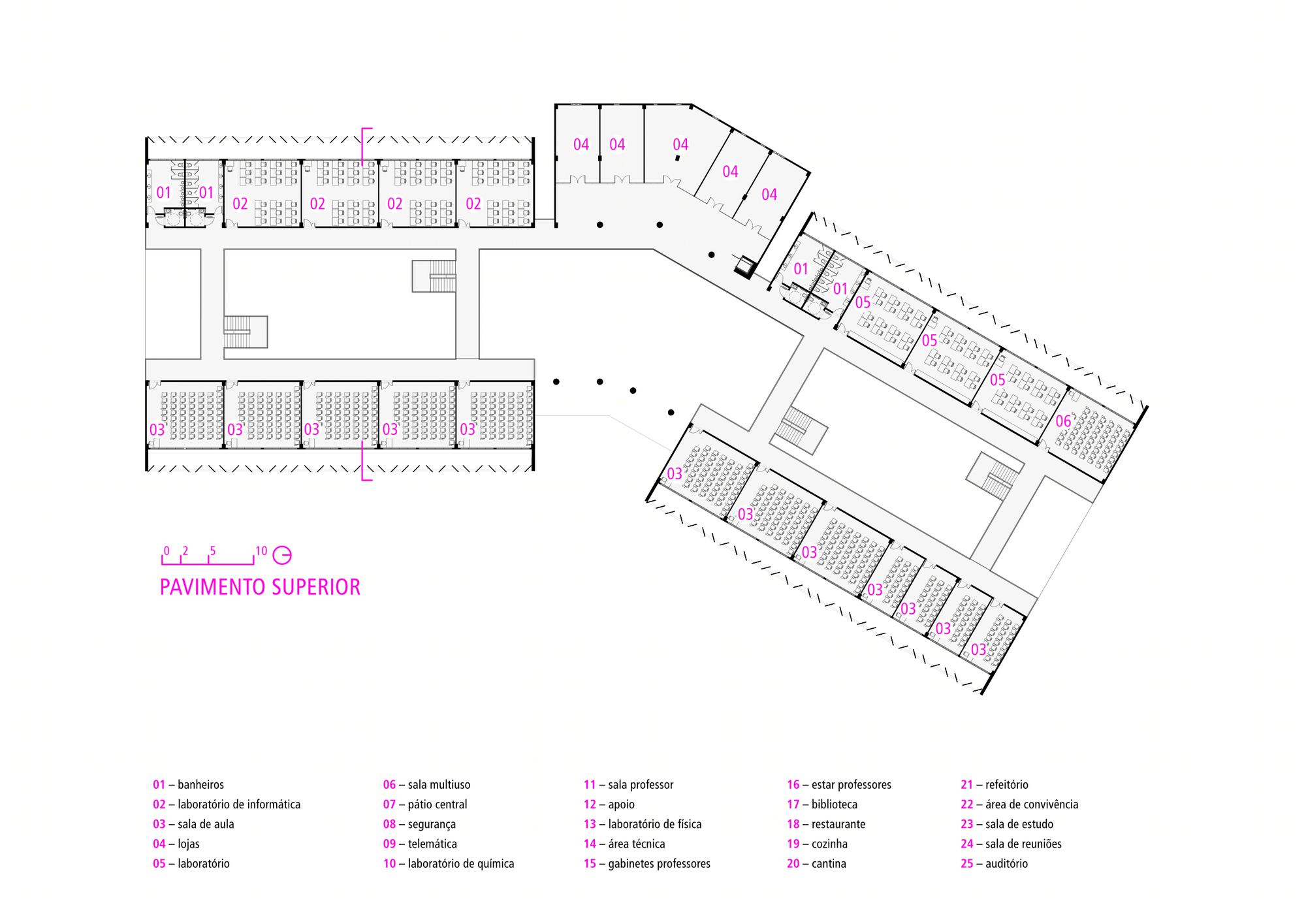 Croquis Projetos Rede Arquitetos丨教育建筑丨Didactic Block UFC Crateús-33