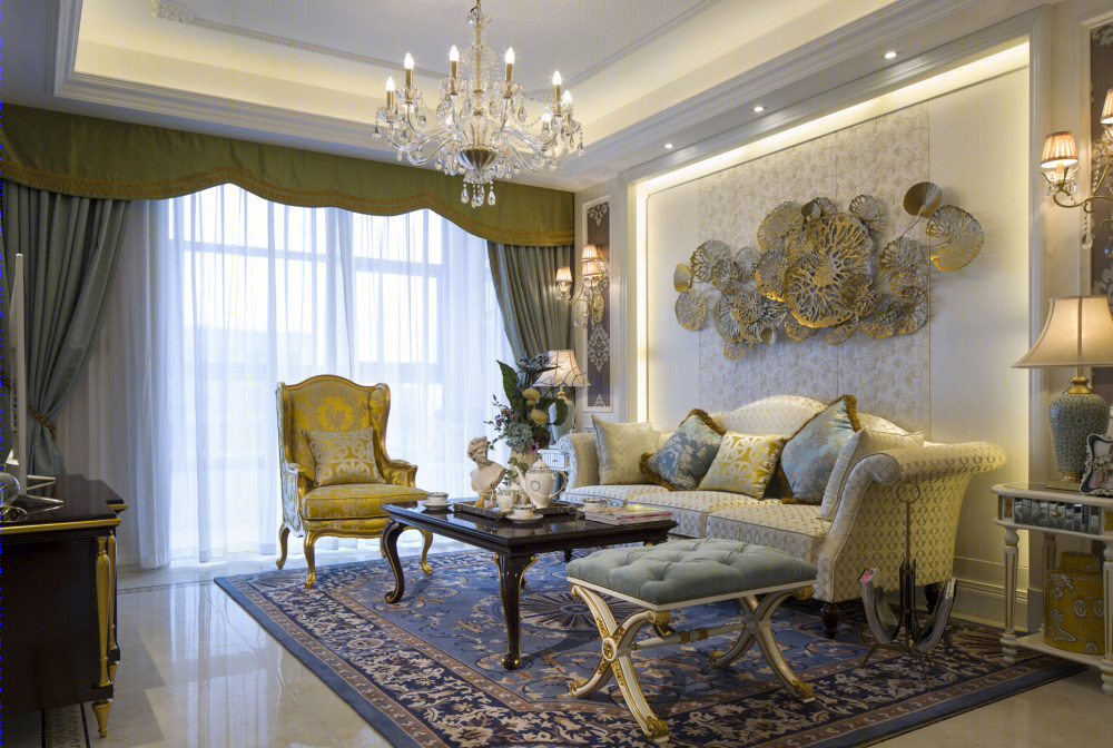 中合深美设计 绿城新泰玉兰花园法式样板间-0