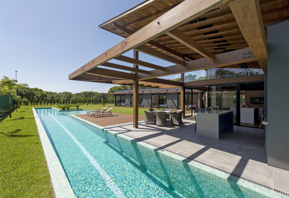 巴西 JP 别墅 | 融入环境的室内外一体化设计-34