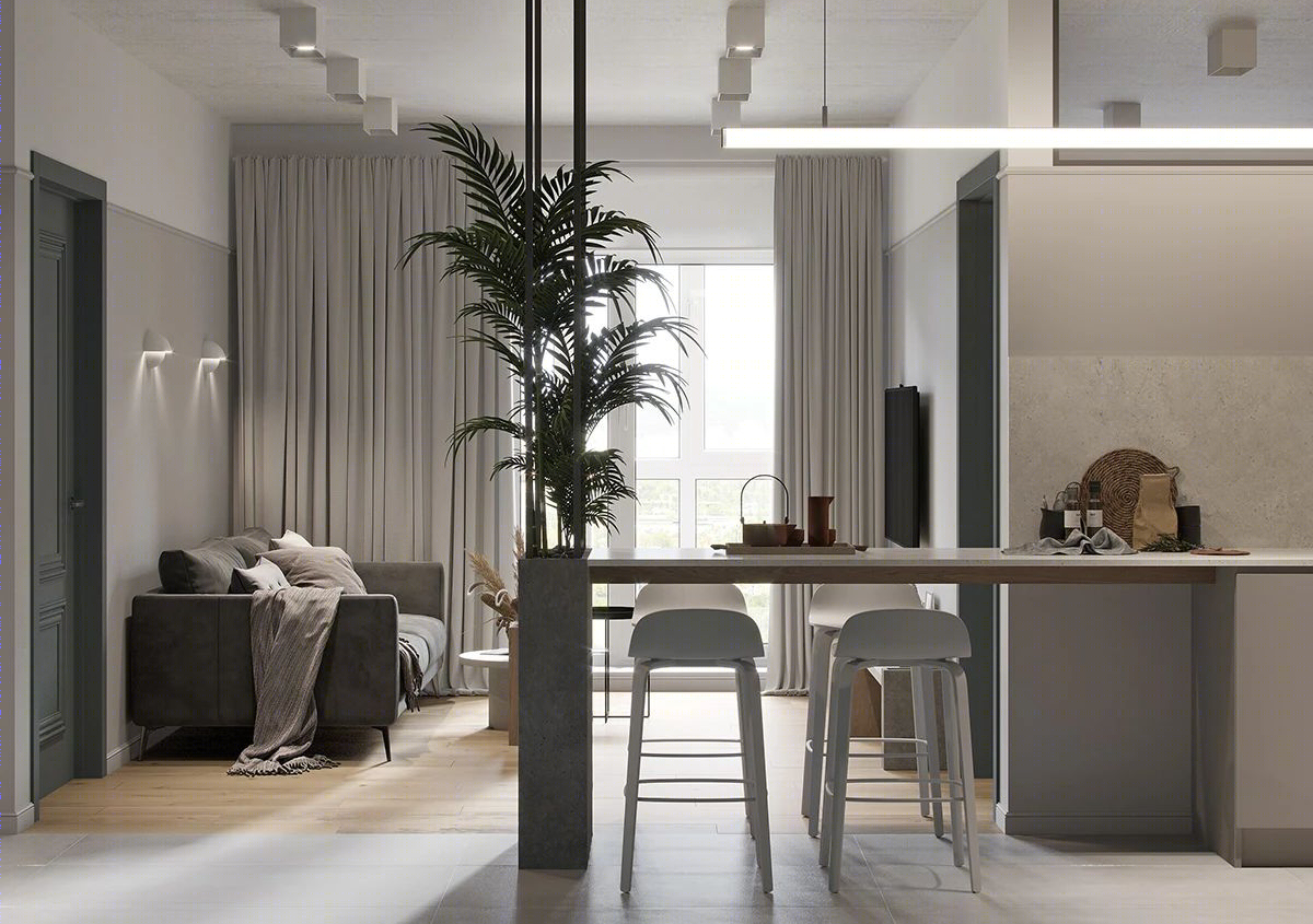简约现代公寓设计丨Liskovich archtects-53