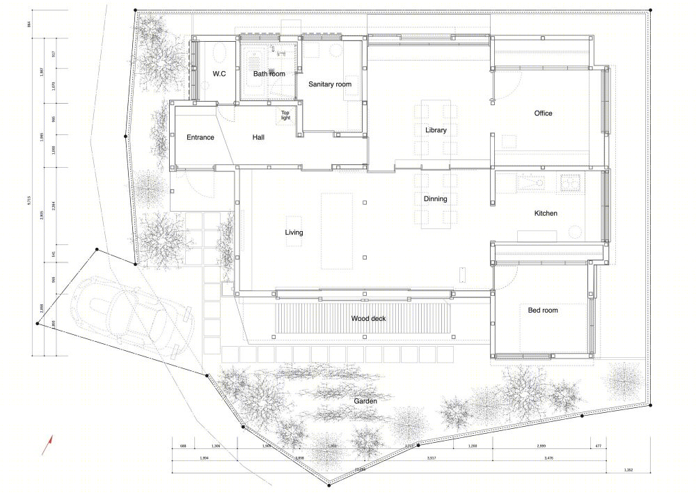 大阪老宅新生 | 公园农场间的办公住宅一体化设计-32