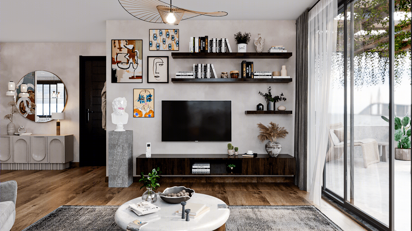 Anastasiya Gushchina 设计的温馨舒适平层住宅-3