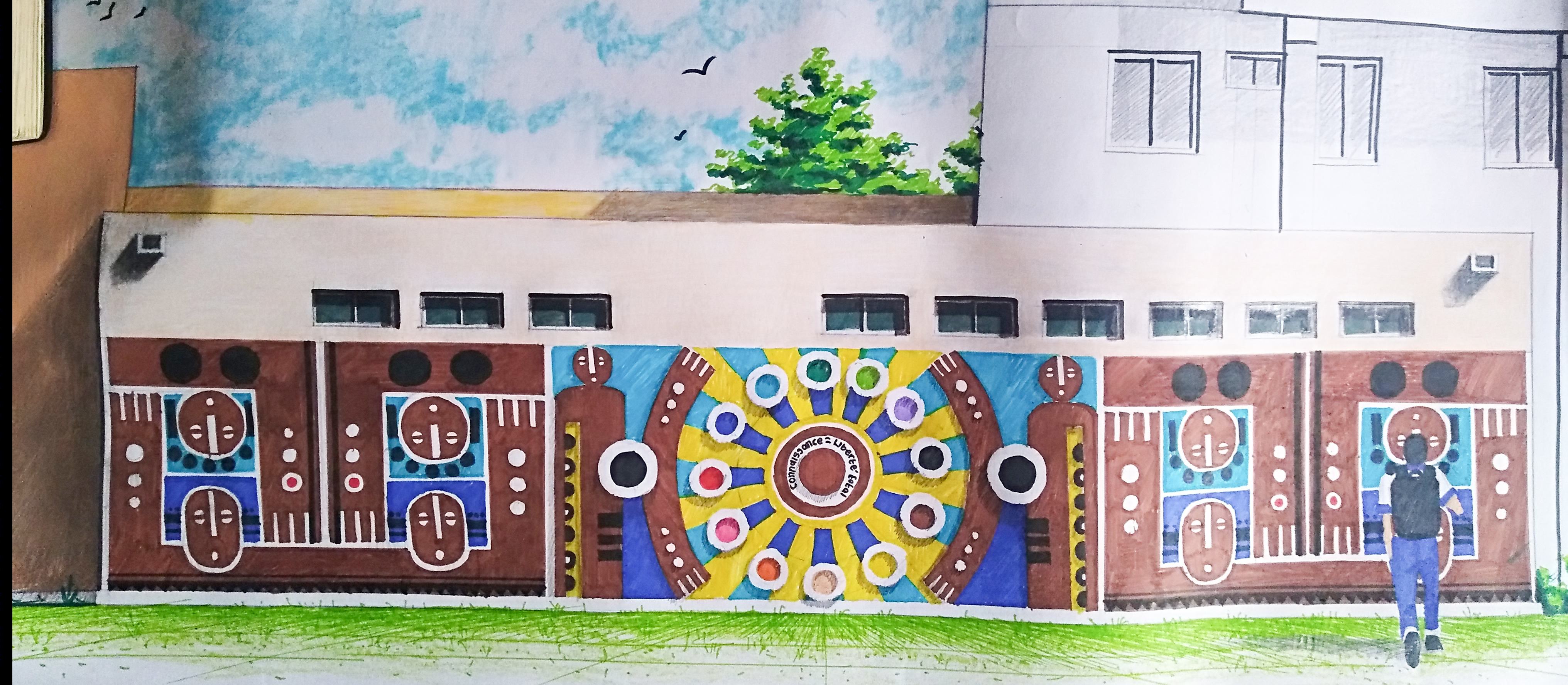 洛美大学图书馆壁画重塑项目丨WEART’CHITECT-13
