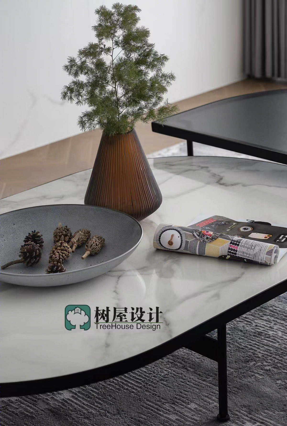 合肥融创壹号院极简风树屋软装设计丨中国合肥丨安徽树屋软装设计-11