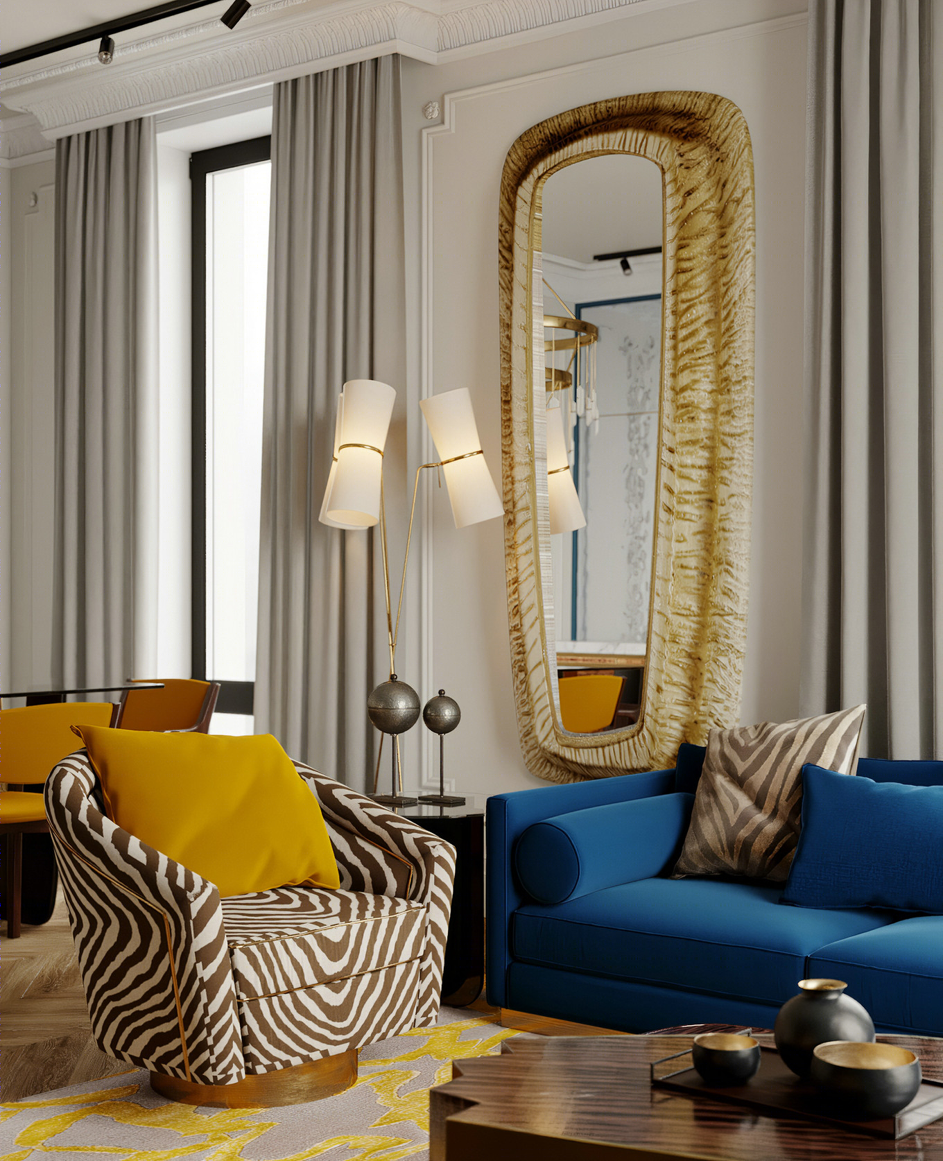 简欧轻奢，华丽美感的空间设计-5