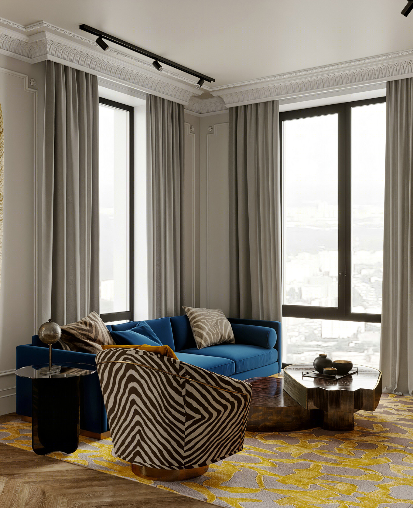 简欧轻奢，华丽美感的空间设计-6