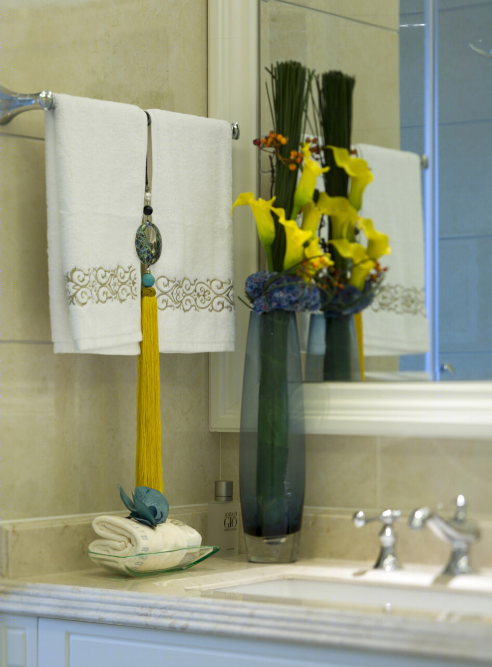 中合深美设计 绿城新泰玉兰花园法式样板间-14