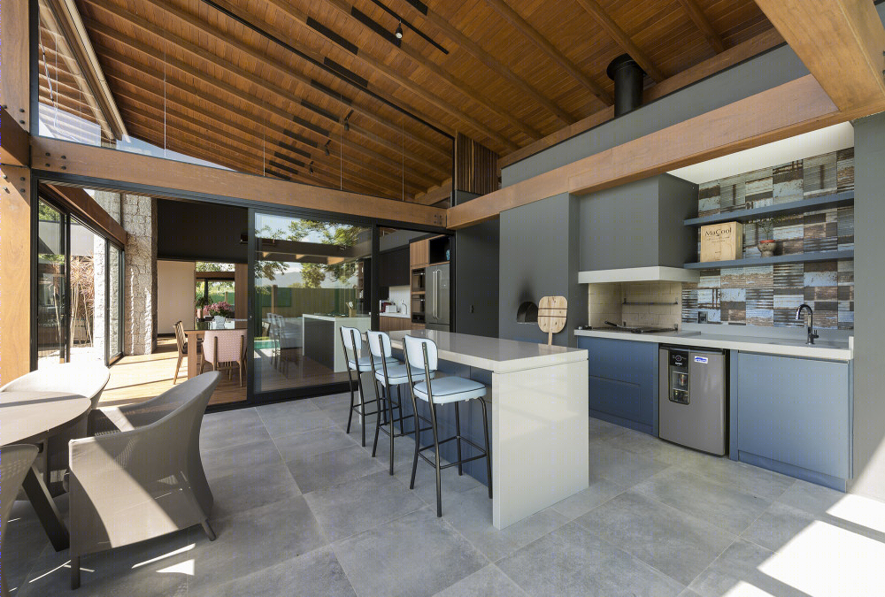 巴西 JP 别墅 | 融入环境的室内外一体化设计-41