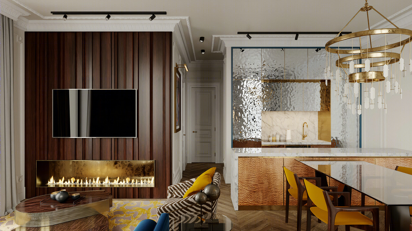 简欧轻奢，华丽美感的空间设计-9